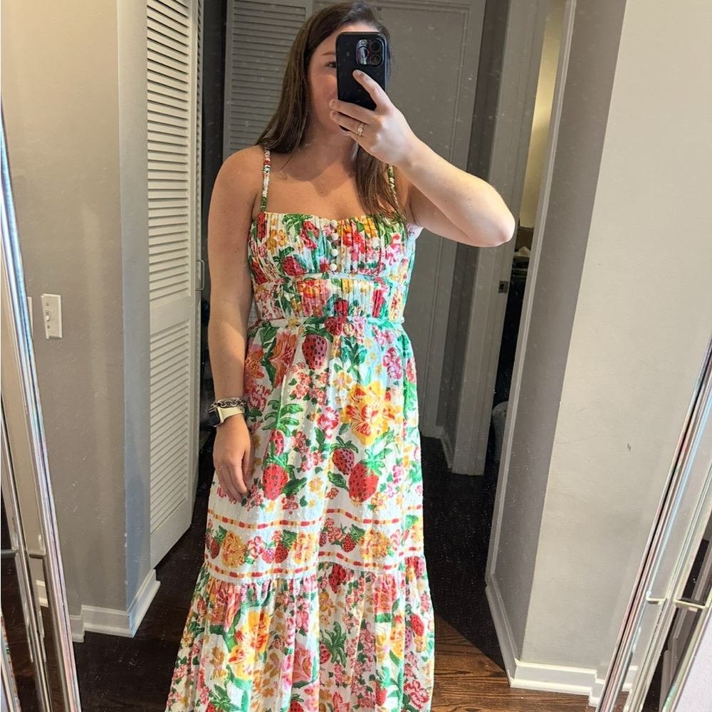 FARM Rio Colorful Floral Midi Dress - Picture 4 of 4